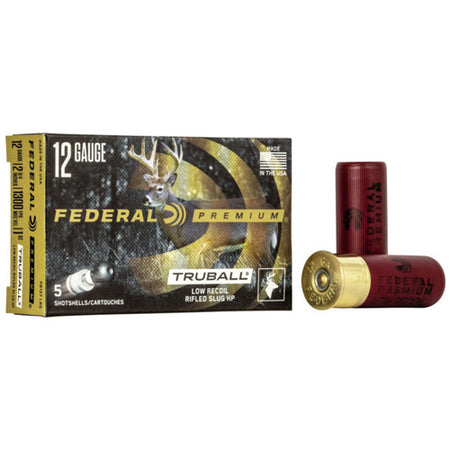 Federal Premium TruBall Vital-Shok TruBall Low Recoil Rifled Slug HP 12 Gauge 2.75 in / 2.75 in Slug 1 oz