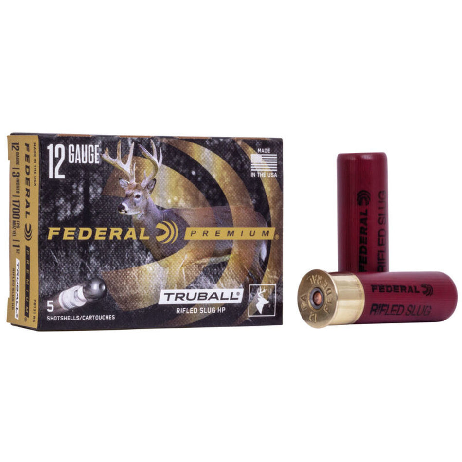 Federal Prairie Storm Premium TruBall Vital-Shok TruBall Rifled Slug HP 438 grain 12 Gauge 3 in / 3 in Slug 1 oz