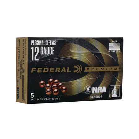Federal PD132NRA00 Premium Personal Defense 12 Gauge 2.75"  00 Buck Shot 1145 fps