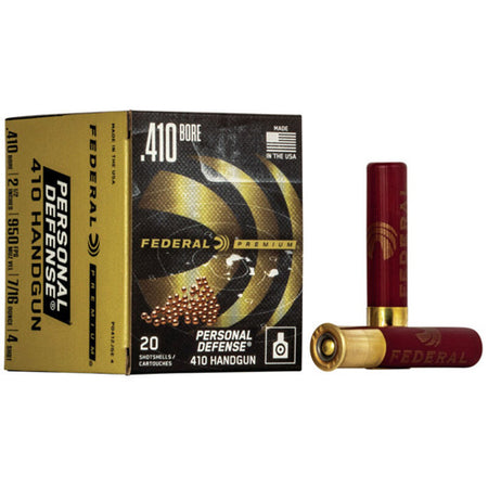 Federal Premium Personal Defense 410 Handgun .410 Bore 2.5 in / 2.5 in #4 7/16 oz