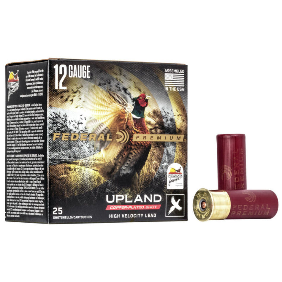 Federal Premium Upland Wing-Shok Pheasant Forever High Velocity 12 Gauge 2.75 in / 2.75 in #4 1-1/4 oz