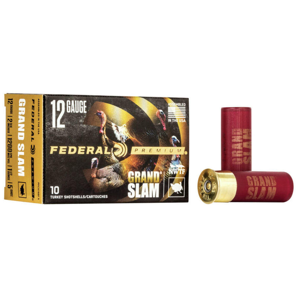 Federal PFCX156F5 Premium Grand Slam 12 Gauge 2.75" 1-1/2oz 5 Shot 1200 fps
