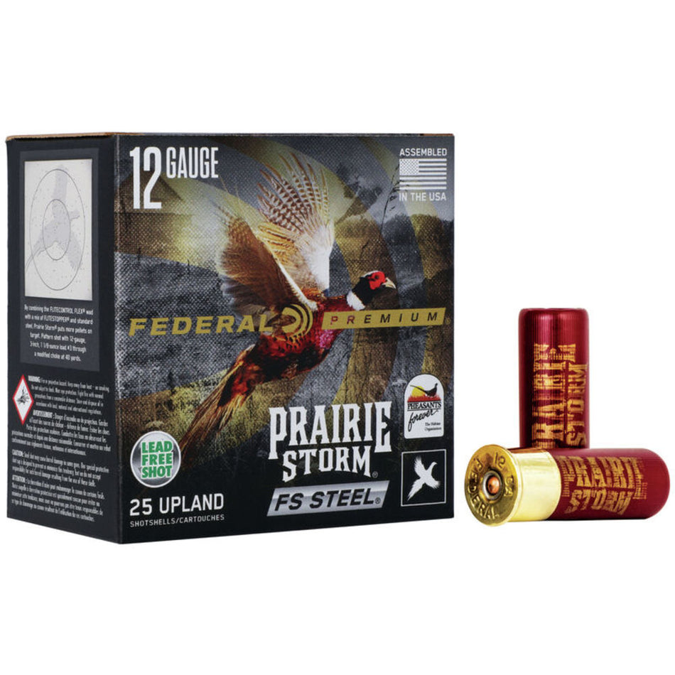 Federal Premium Prairie Storm FS 12 Gauge 2.75 in / 2.75 in #4 1-1/8 oz