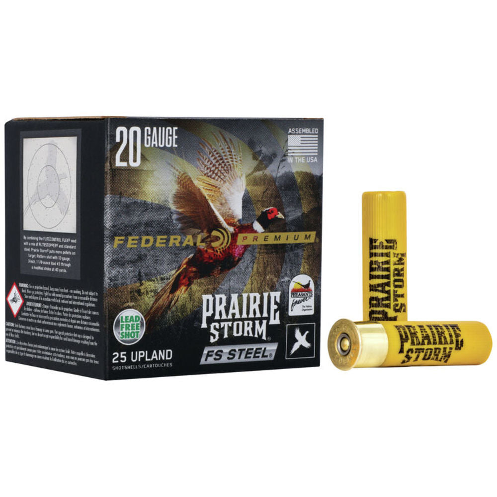 Federal Premium Prairie Storm FS 20 Gauge 3 in / 3 in #3 7/8 oz