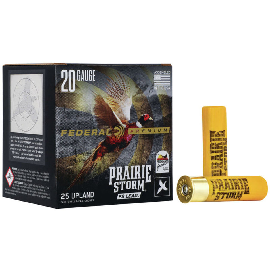 Federal Premium Prairie Storm FS 20 Gauge 3 in / 3 in #4 1-1/4 oz