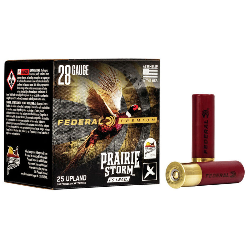 Federal Premium Prairie Storm FS 28 Gauge 2.75 in / 2.75 in #6 13/16 oz