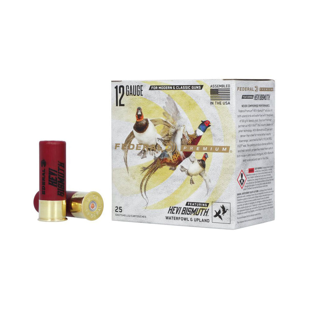 Federal PHBX1443 Premium HEVI-Bismuth 12 Gauge 2.75" 1-1/4oz 3 Shot 1350 fps