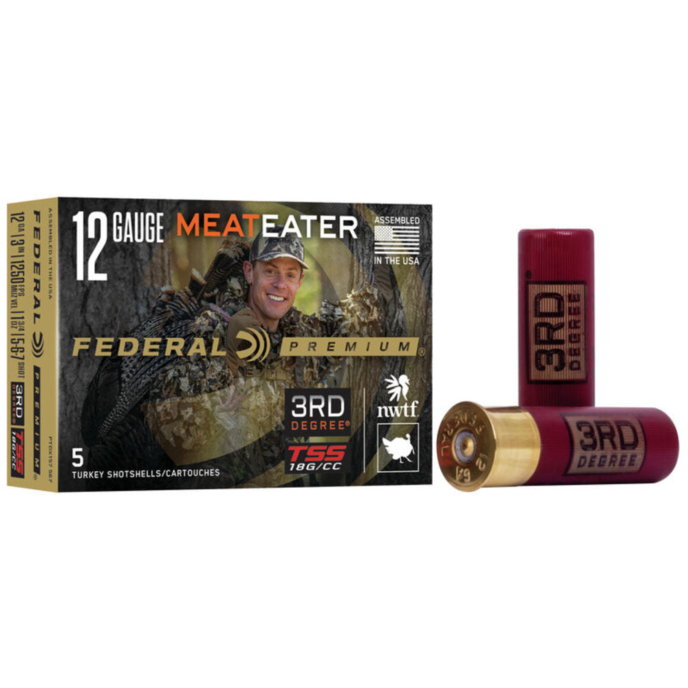 Federal PTDX157567 Premium 3rd Degree 12 Gauge 3" 1-3/4oz 5/6/7 Shot 1250 fps