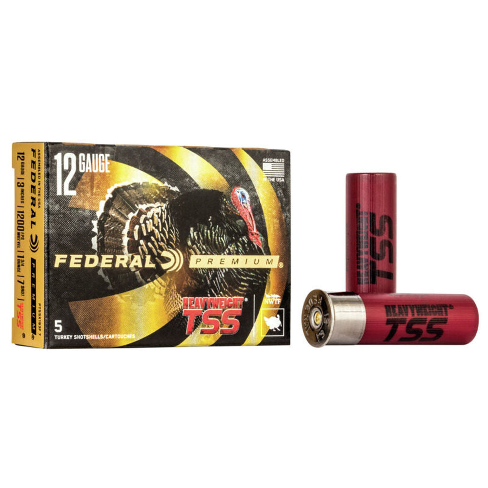 Federal PTSSX193F7 Premium Turkey Heavyweight TSS 12 Gauge 3" 1-3/4oz 7 Shot 1200 fps