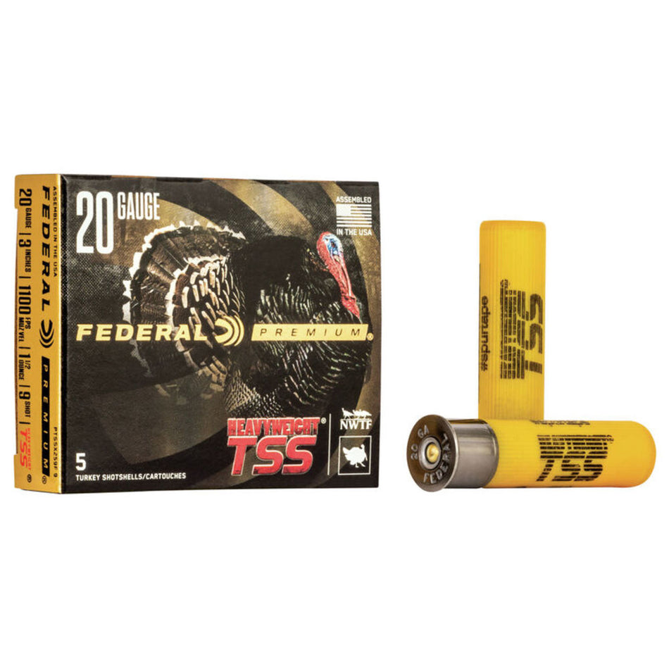 Federal PTSSX259F9 Premium Turkey Heavyweight TSS 20 Gauge 3" 1-1/2oz 9 Shot 1100 fps