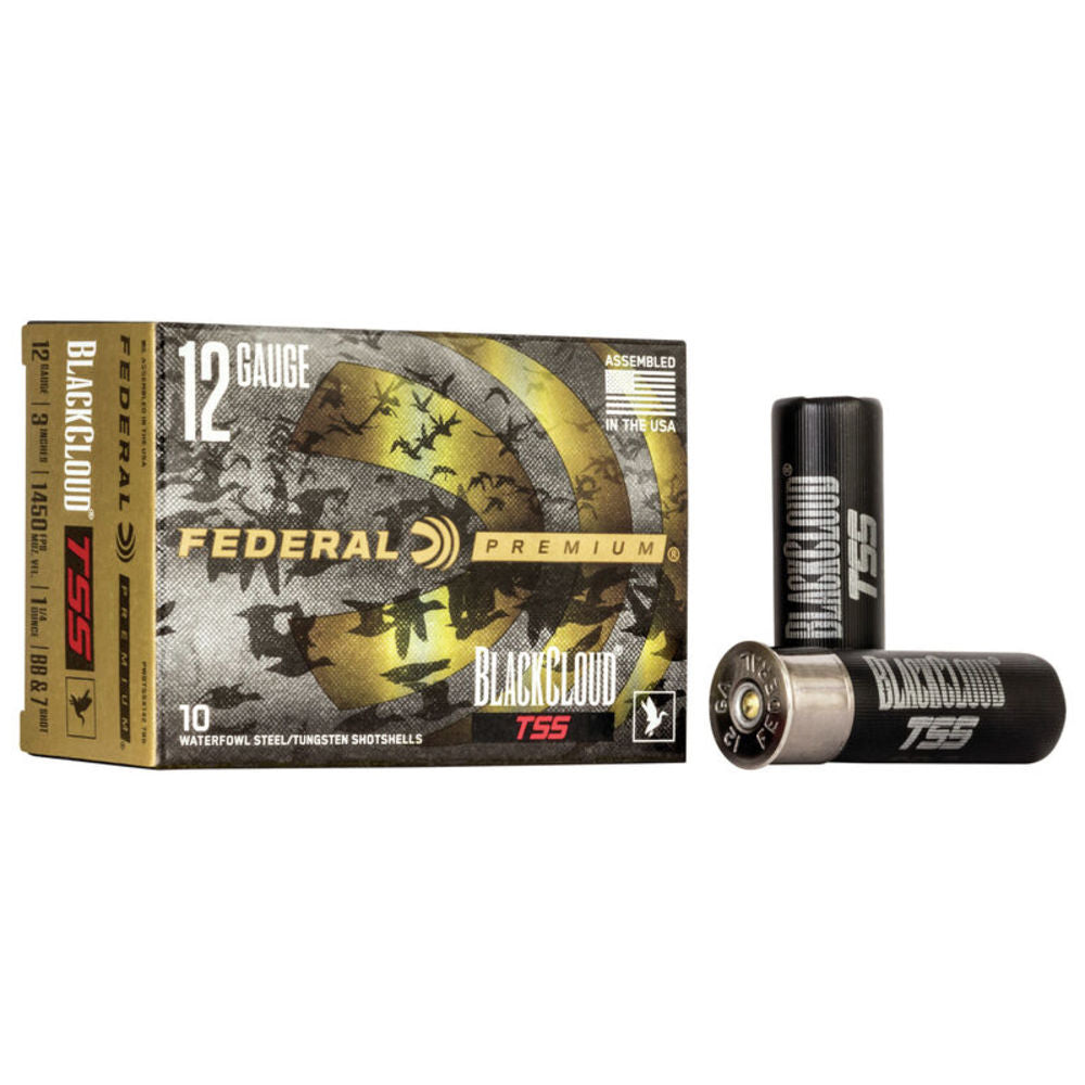 Federal Premium California Certified Nonlead AmmunitionBlack CloudTSS 12 Gauge 3 in / 3 in BB / 7 1-1/4 oz