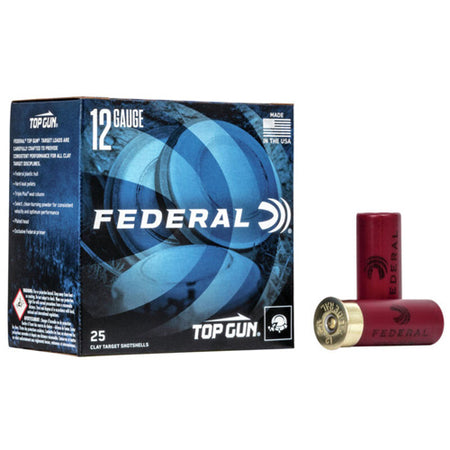 Federal TG128 Top Gun Target Load 12 Gauge 2.75" 1-1/8oz 8 Shot 1200 fps