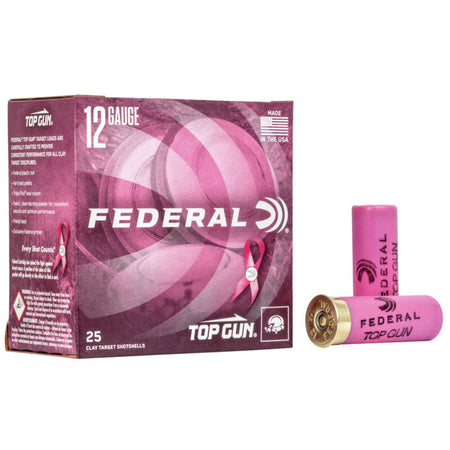 Federal Top Gun Pink Edition Load 12 Gauge (12 ga.)  2.75 in. 1 1/8 oz. 8 Shot 25 rd.