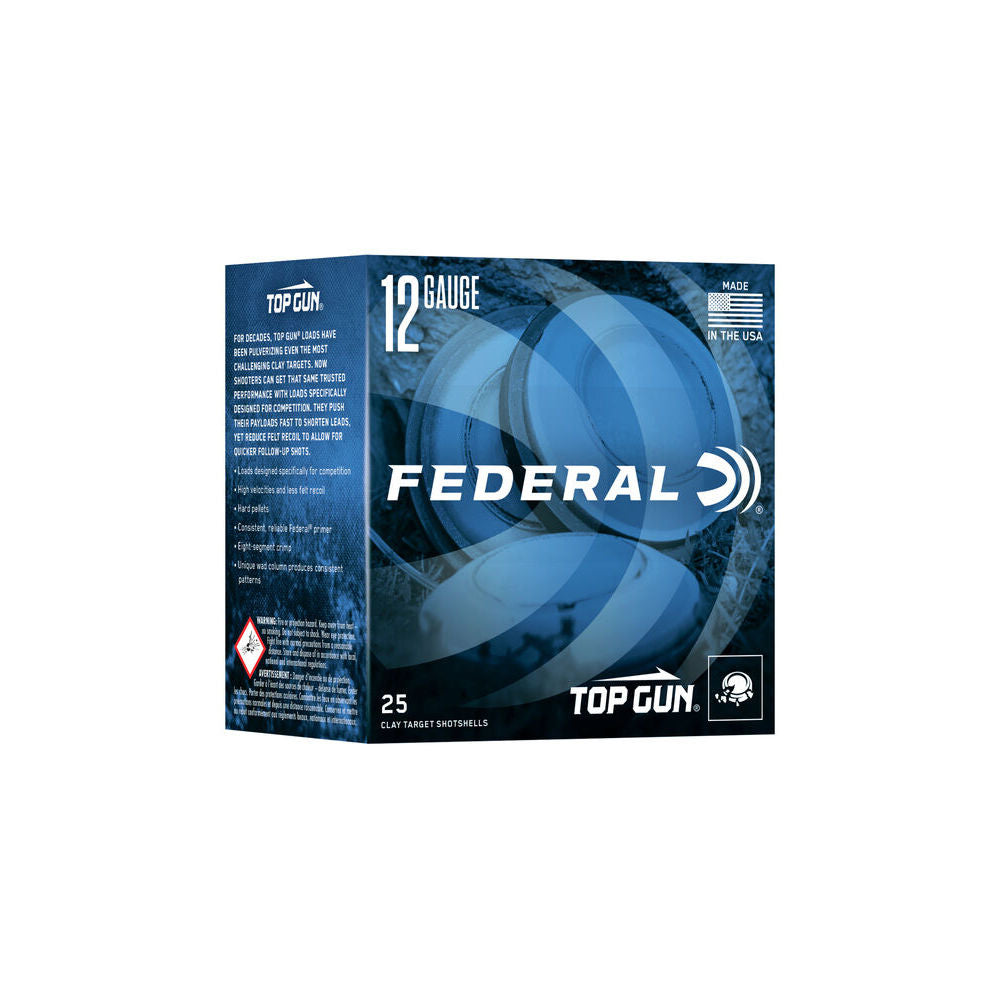Federal TGS1287.5 Top Gun Sporting 12 Gauge 2.75" 1oz 7.5 Shot 1250 fps