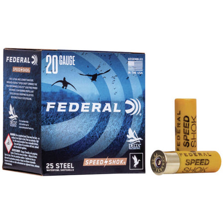 Federal WF2084 Speed-Shok Waterfowl 20 Gauge 2.75" 3/4oz 4 Shot 1425 fps