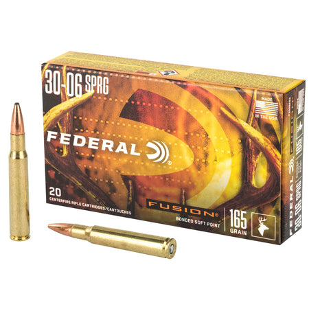 Federal F3006FS2 Boat Tail Fusion Soft Point FSP 165 Grain .30-06 Springfield