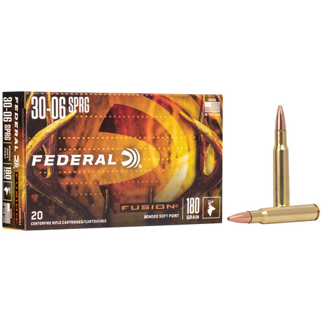 Federal F3006FS3 Boat Tail Fusion Soft Point FSP 180 Grain .30-06 Springfield