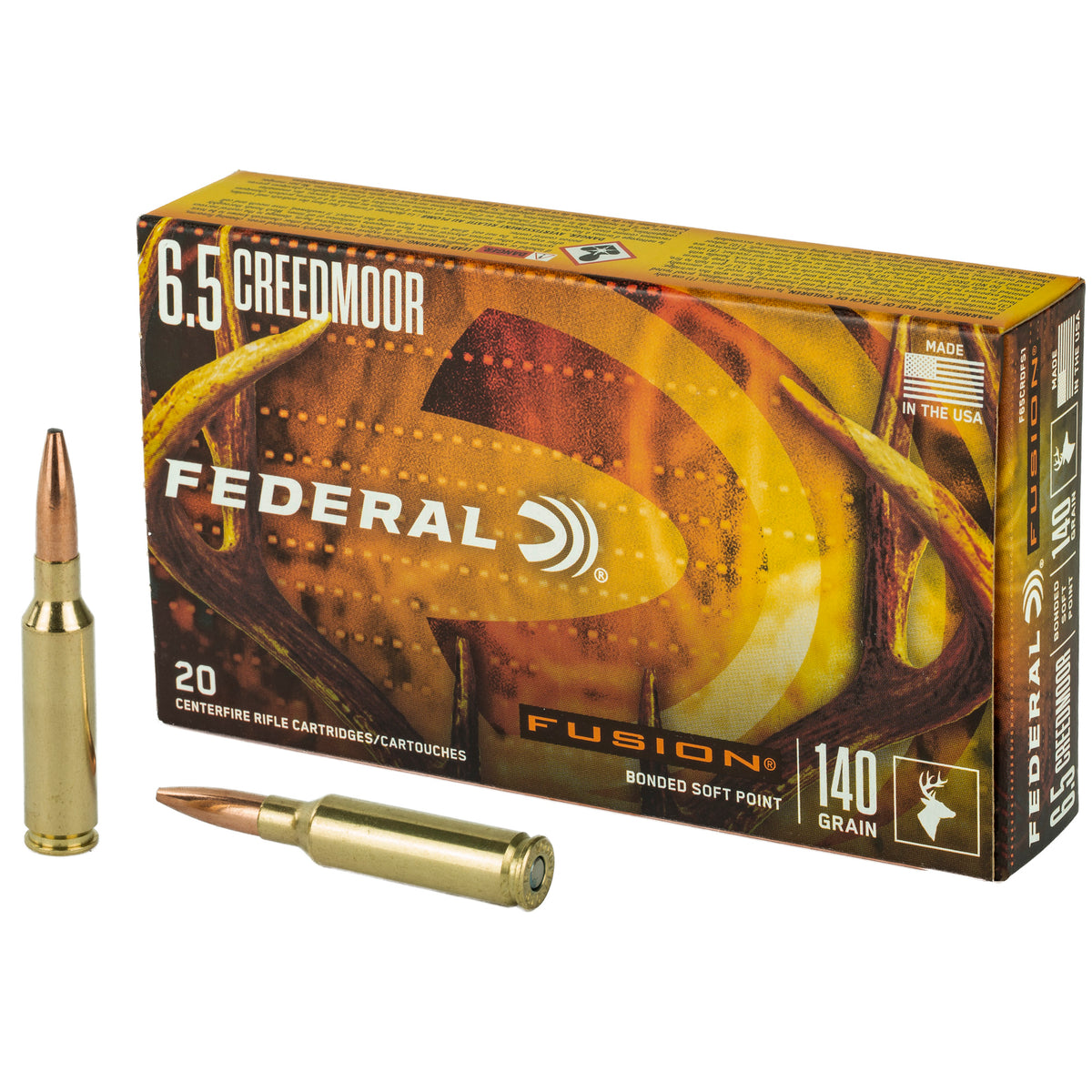 Federal F65CRDFS1 Fusion Fusion Soft Point FSP 140 Grain 6.5mm Creedmoor