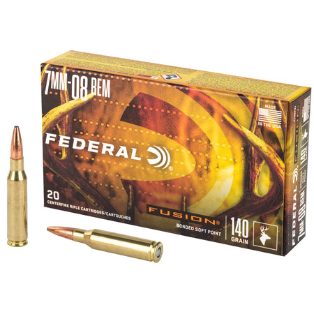 Federal F708FS1 Boat Tail Fusion Soft Point FSP 140 Grain 7mm-08 Remington