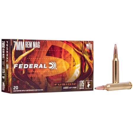 Federal F7RFS2 Boat Tail Fusion Soft Point FSP 175 Grain 7mm Remington Mag