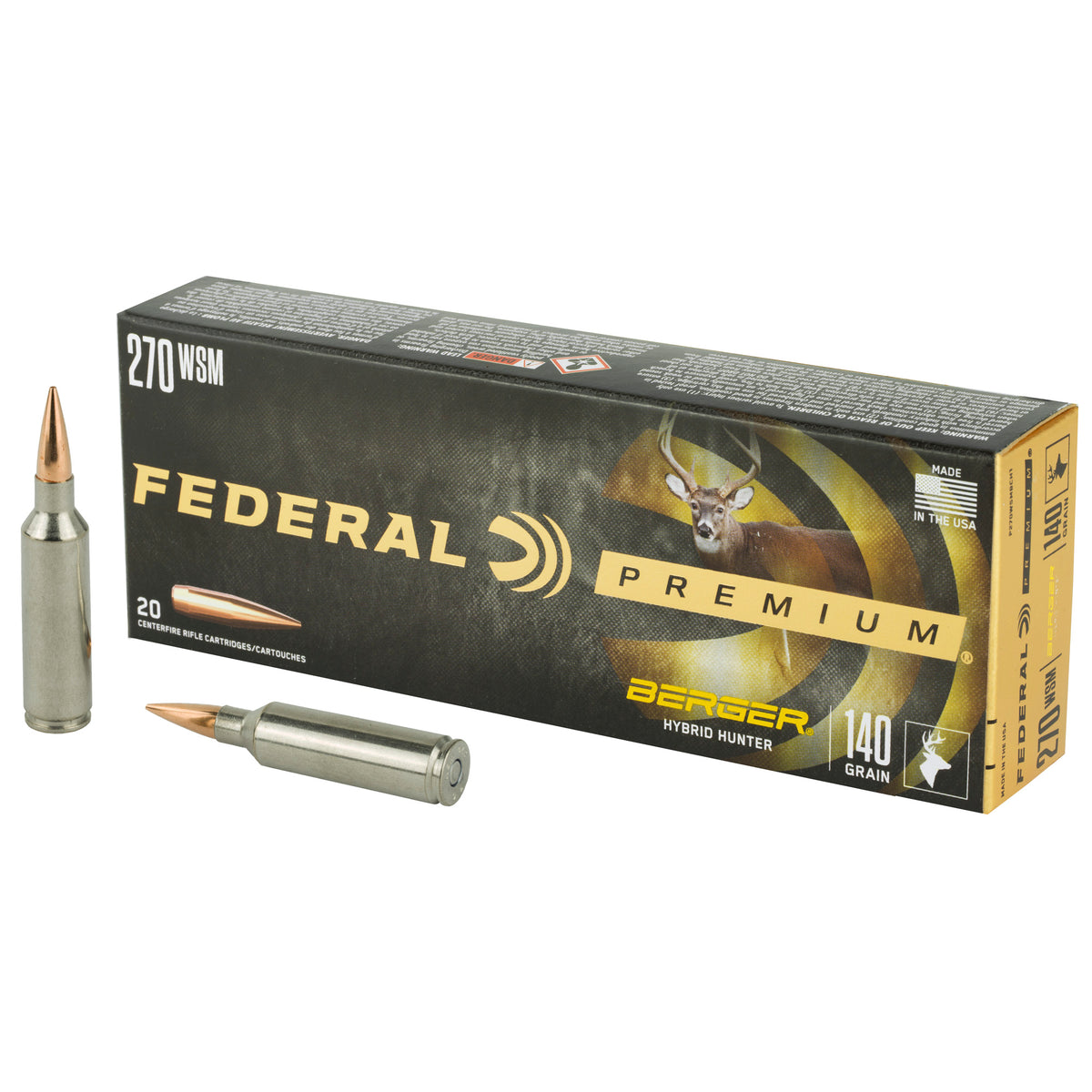 Federal Premium .270 WSM 140 gr BTHP ammo
