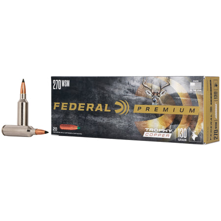 Federal Premier Premium Trophy Copper .270 WSM 130 gr PolyTip ammo