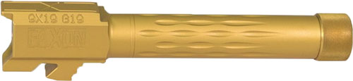 Faxon Glock 19 9mm Flame Fluted Threaded Barrel TiN PVD