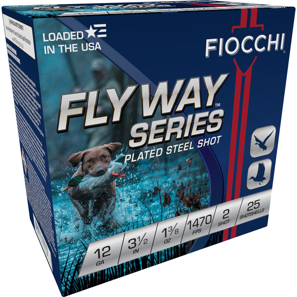 Fiocchi 1235ST2 Flyway Waterfowl 12 Gauge 3-1/2 1-3/8oz #2 1470 fps