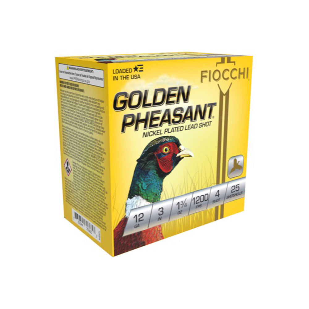 Fiocchi Golden Pheasant Extrema 12 Gauge 3 in / 3 in #4 1-3/4 oz