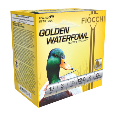 Fiocchi Golden Waterfowl 12 Gauge 3 in / 3 in #2 1-1/4 oz