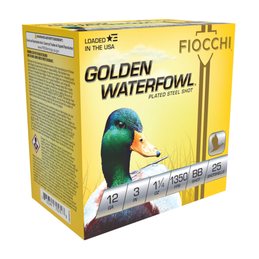 Fiocchi Golden Waterfowl 12 Gauge 3 in / 3 in BB 1-1/4 oz