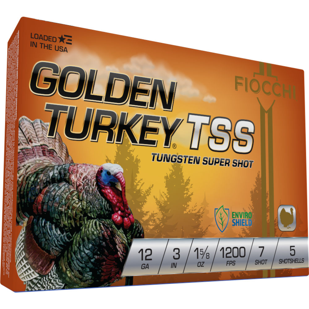 Fiocchi 123TSS7 Golden Turkey TSS 12 Gauge 3" 1-5/8oz 7 Shot 1200 fps