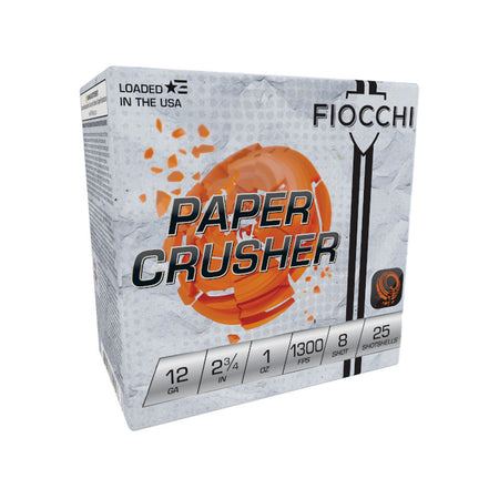 Fiocchi Paper Crusher #8 12 Gauge 1 oz 2.75 in