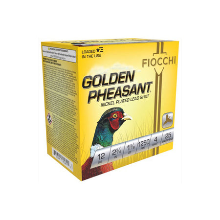 Fiocchi Golden Pheasant Extrema 12 Gauge 2.75 in / 2.75 in #4 1-3/8 oz