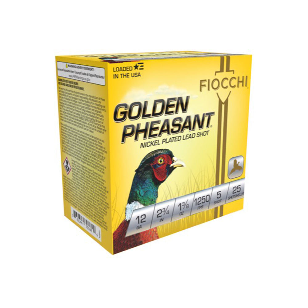 Fiocchi Golden Pheasant Extrema 12 Gauge 2.75 in / 2.75 in #5 1-3/8 oz