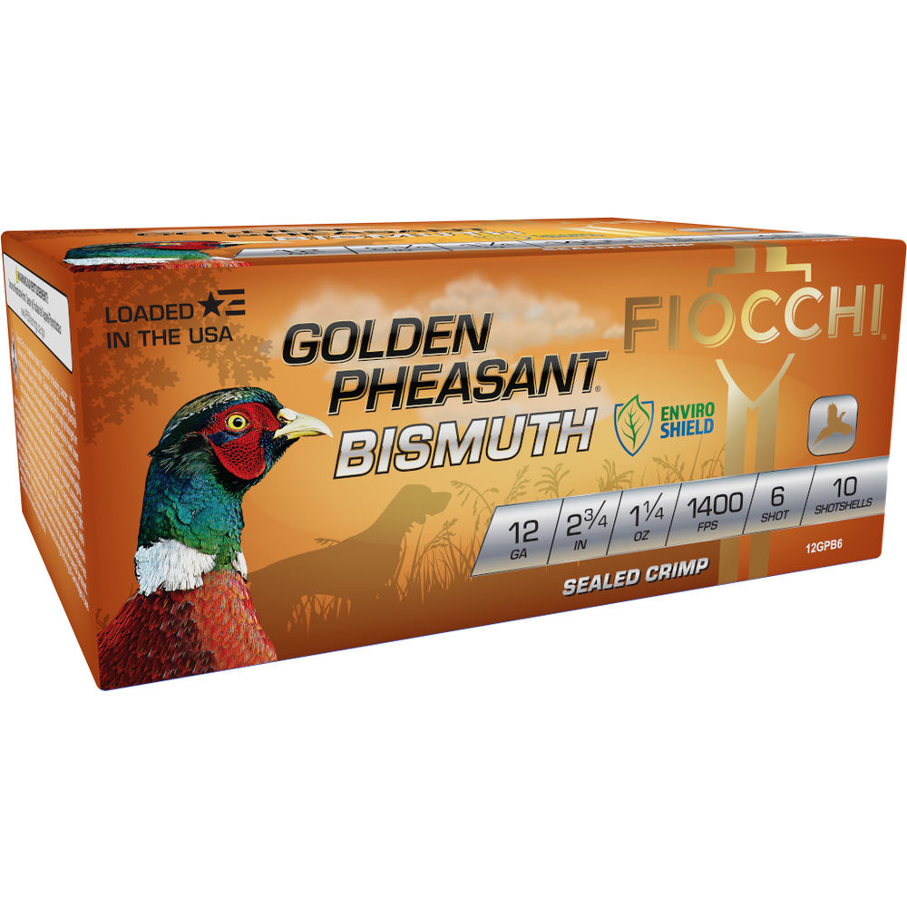 Fiocchi Golden Pheasant 12 Gauge 2.75 in / 2.75 in #6 1-1/4 oz