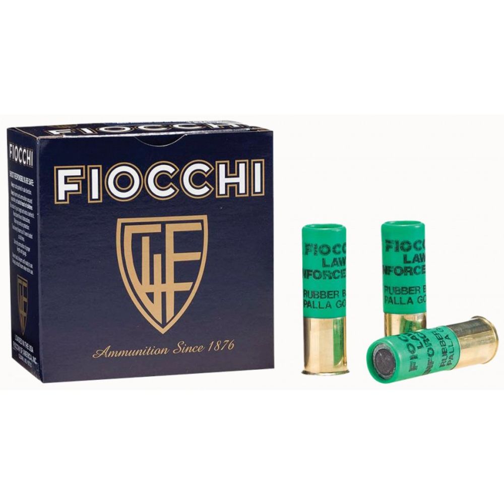Fiocchi Rubber Baton Home Defense 12 Gauge 2.75 in / 2.75 in Less Lethal 1 oz