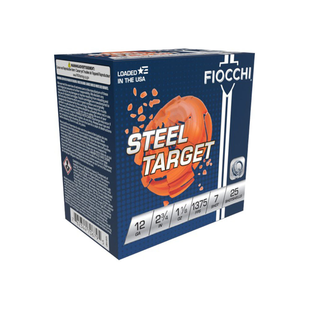 Fiocchi 12S1187 Steel Target Steel Target 12 Gauge 2.75" 1-1/8oz 7 Shot 1375 fps