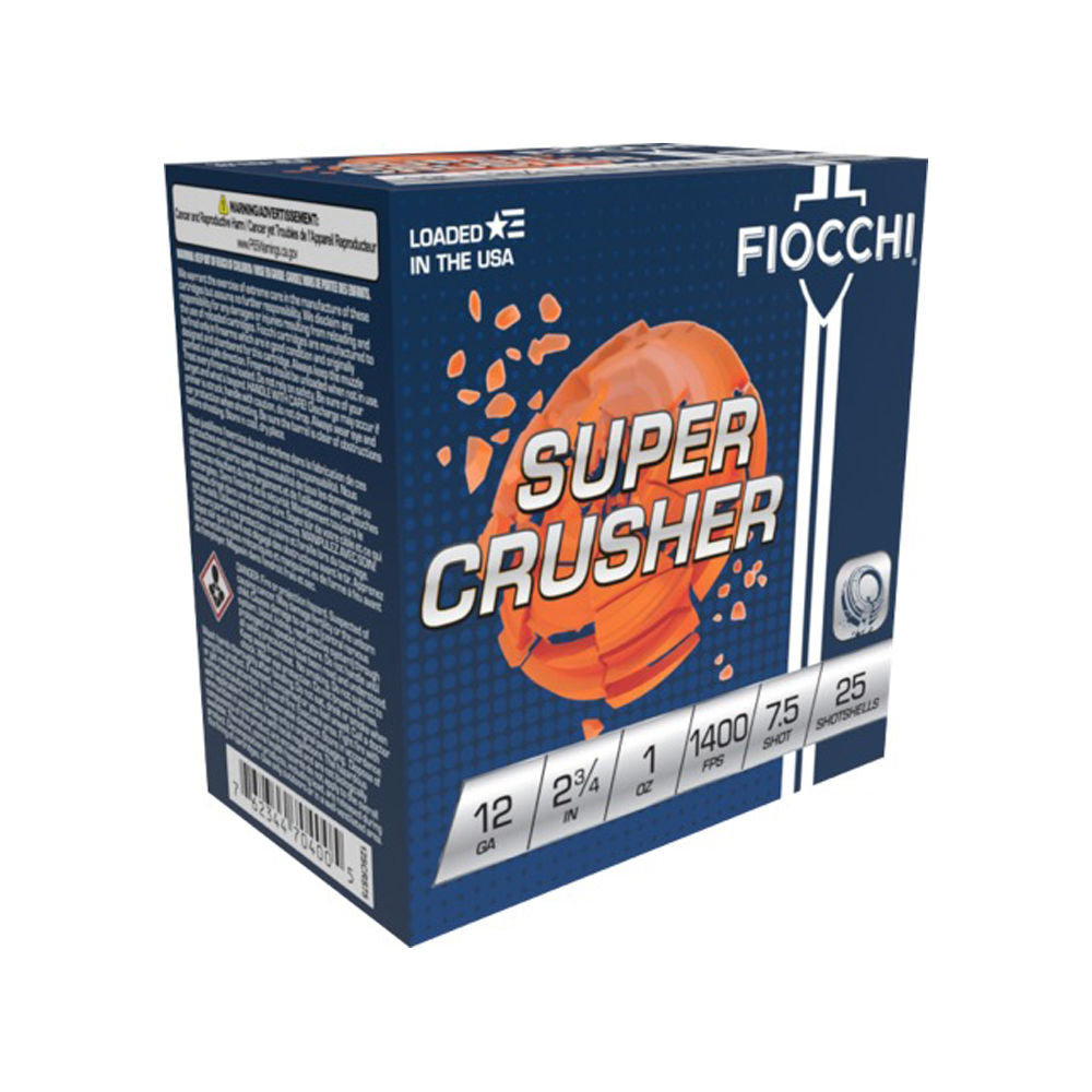 Fiocchi Exacta Target Super Crusher 12 Gauge 2.75 in / 2.75 in #7.5 1 oz