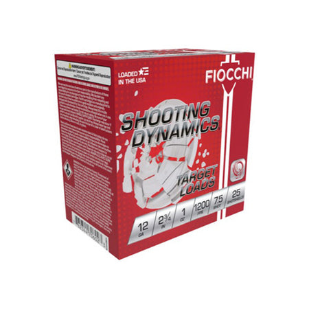 Fiocchi Shooting Dynamics Heavy Dynamic Load 12 Gauge (12 ga.) 2.75 in. 1 oz. 7.5 Shot 25 rd.