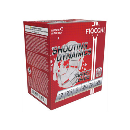 Fiocchi 12SD78H75 Shooting Dynamics Target 12 Gauge 2.75" 7/8oz 7.5 Shot 1350 fps