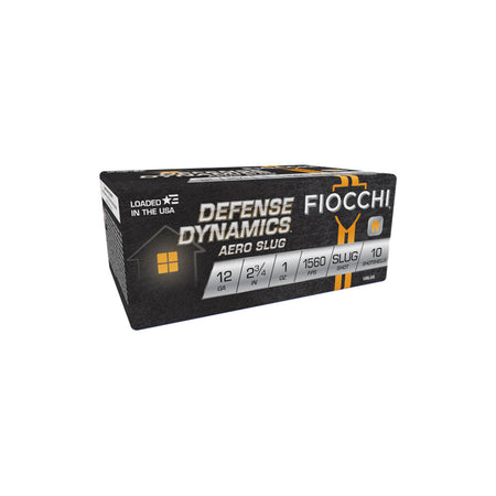 Fiocchi Aero Slug Defense Dynamics Slug Hi-Velocity Rifled Slug 12 Gauge 2.75 in / 2.75 in Slug 1 oz