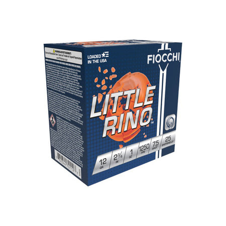 Fiocchi 12TX75 Exacta Target Little Rino 12 Gauge 2.75" 1oz 7.5 Shot 1250 fps