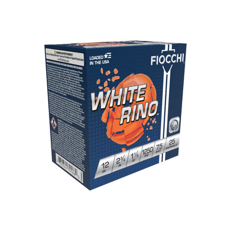 Fiocchi 12WRNO75 Exacta Target White Rino Target 12 Gauge 2.75" 1-1/8oz 7.5 Shot 1250 fps