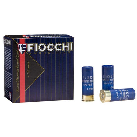 Fiocchi 12WRNO8 Exacta Target White Rino Target 12 Gauge 2.75" 1-1/8oz 8 Shot 1250 fps
