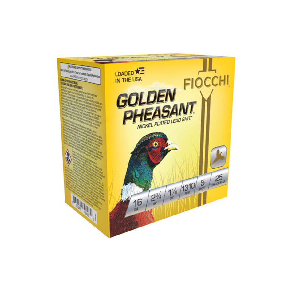 Fiocchi 16GP5 Golden Pheasant Extrema 16 Gauge 2-3/4 1-1/8oz #5 1310 fps