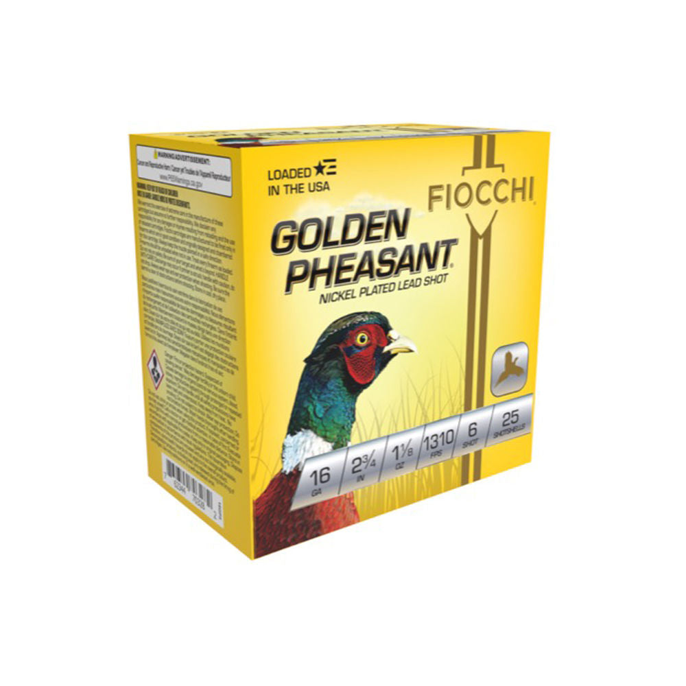 Fiocchi Golden Pheasant Extrema 16 Gauge 2.75 in / 2.75 in #6 1-1/8 oz