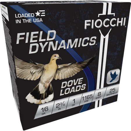 Fiocchi Field Dynamics Dove & Quail 16 Gauge 2.75 in / 2.75 in #8 1 oz