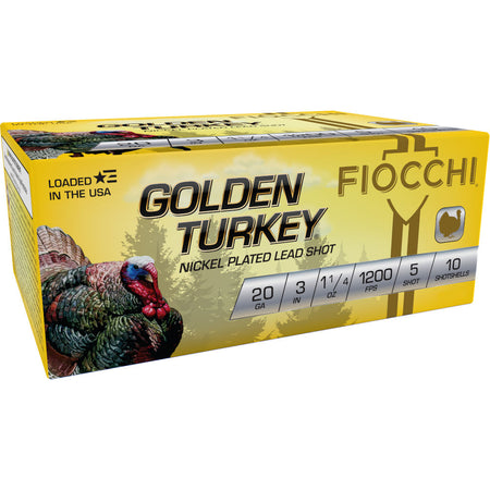 Fiocchi Golden Turkey Hunting 20 Gauge 3 in / 3 in #5 1-1/4 oz