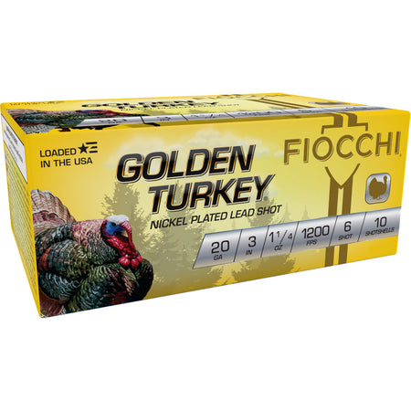 Fiocchi Golden Turkey Hunting 20 Gauge 3 in / 3 in #6 1-1/4 oz